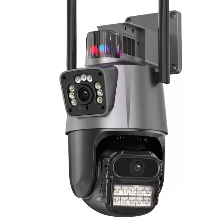 CAMARA WIFI CON SIRENA NEGRO(APP V380) — SEGURIDAD