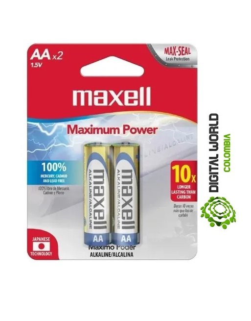 PILAS ALCALINAS MAXEL AA — REPUESTOS
