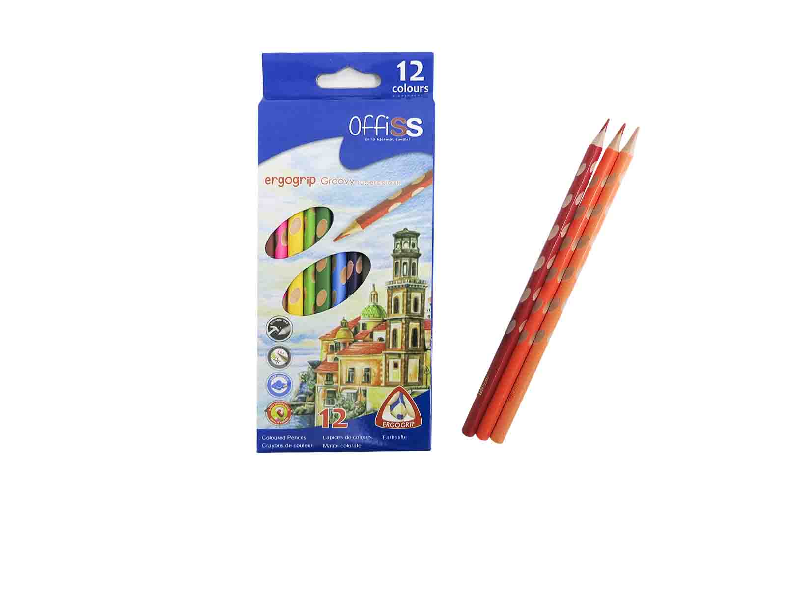 PINTURA OFFISOT COLOR LARGA 12 COLORES — PAPELERÍA