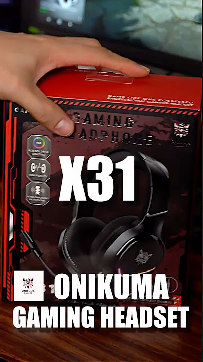 AUDIFONOS ONIKUMA X31 — AUDIO Y VIDEO