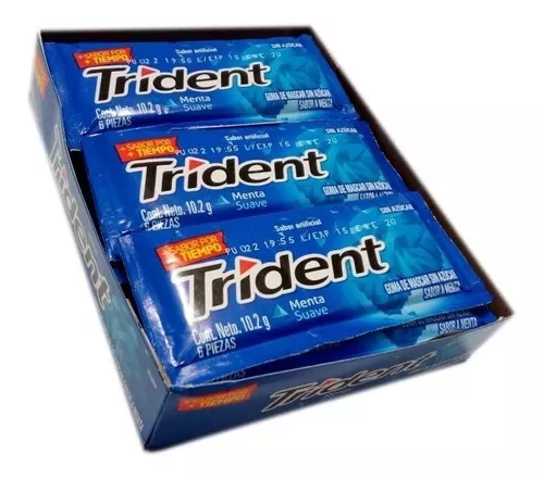 CHICLE TRIDENT GRANDE — ALIMENTOS Y BEBIDAS