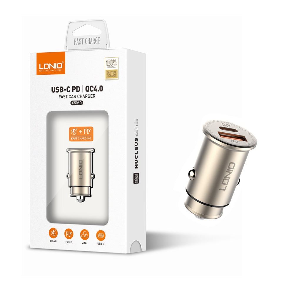 CARGADOR VEHICULAR C506Q  USB-C A USB-C — ACCESORIOS