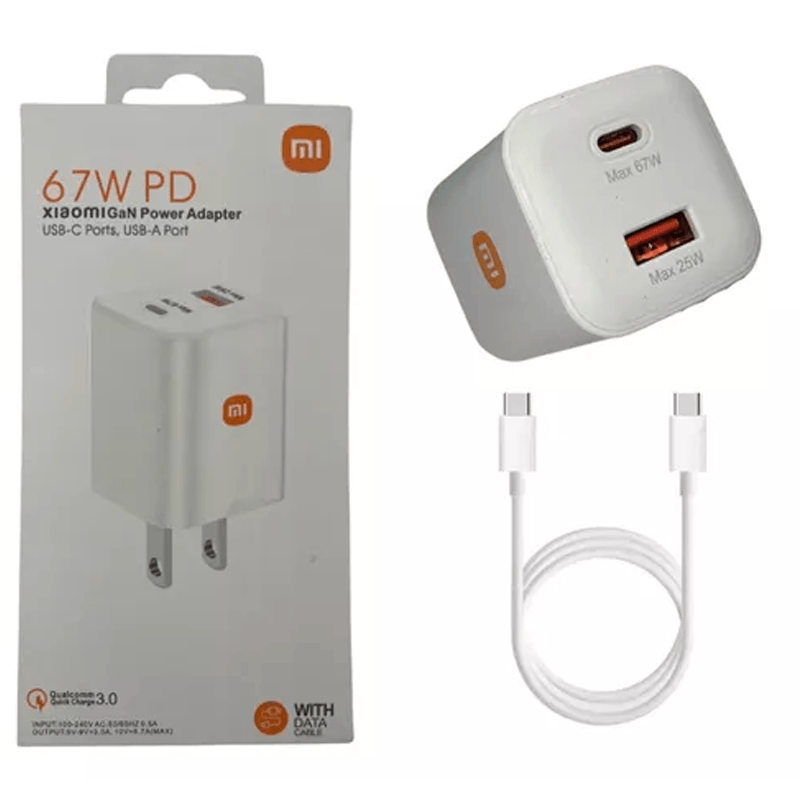 CARGADOR COMPLETO  MI  MDZ-13I 67W PD — ENERGÍA