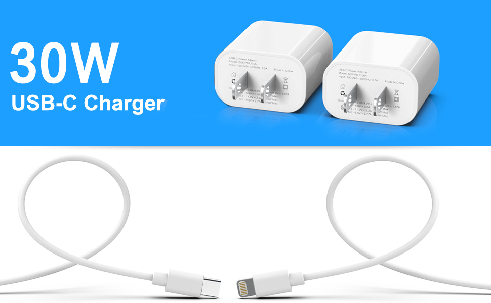 CARGADOR COMPLETO PARA IPHONE USB-C A IPHONE — ACCESORIOS