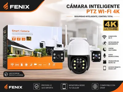 CAMARA WI FI SMART CAMERA   3 EN 1  APP: V380 PRO — SEGURIDAD