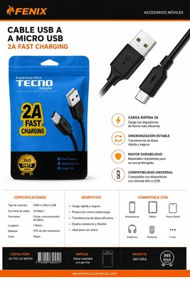 CABLE DE DATOS ECONOMICOS TECNO   TIPO C — ENERGÍA