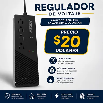REGULADOR DE VOLTAJE FORZA  FVR-1011  1000VA — ENERGÍA