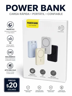 POWER BANK MAGSAFE  KJ-790 — ENERGÍA