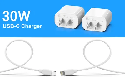 CARGADOR COMPLETO PARA IPHONE USB-C A IPHONE — ACCESORIOS