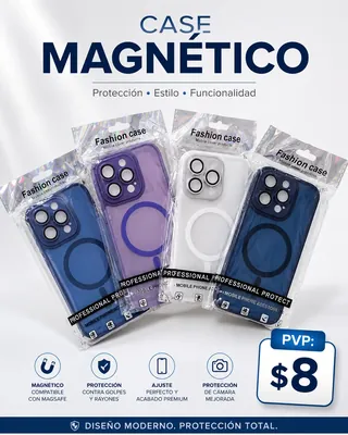 PROTECTOR MAGSAFE 360 CON PROTECTOR DE CAMARA INTEGRADO — ACCESORIOS