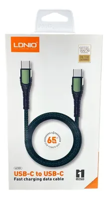 CABLE DE DATOS LDNIO USB-C A USB-C  LC101 — ENERGÍA